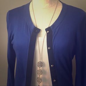 Kate Spade Royal Blue Cotton Cardigan